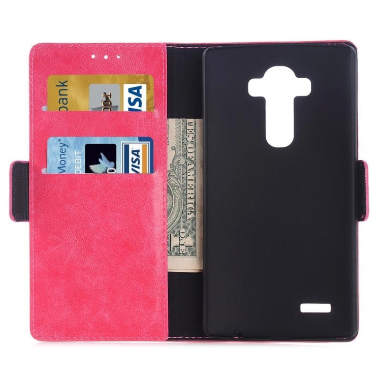 Oil Skin Texture Horizontal Flip Leather Case with Card Slots & Wallet & Holder for LG G4
