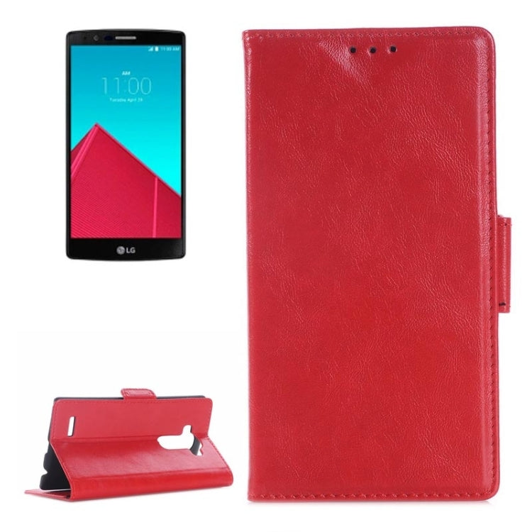 Oil Skin Texture Horizontal Flip Leather Case with Card Slots & Wallet & Holder for LG G4
