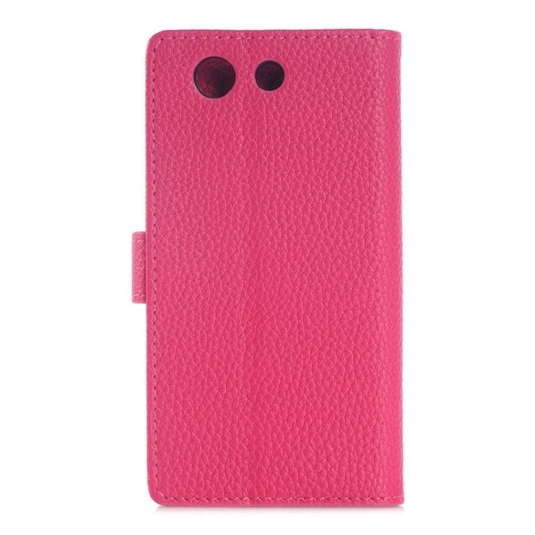 Litchi Texture Horizontal Flip Magnetic Buckle Leather Case with Card Slots & Wallet & Holder for Sony Z4 Compact / Z4 Mini