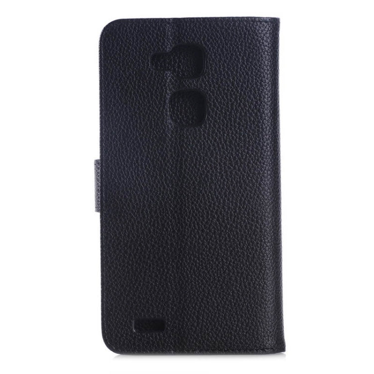 Litchi Texture Horizontal Flip Magnetic Buckle Leather Case with Card Slots & Wallet & Holder for Huawei Ascend Mate 7