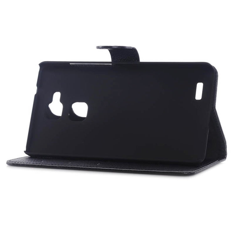 Litchi Texture Horizontal Flip Magnetic Buckle Leather Case with Card Slots & Wallet & Holder for Huawei Ascend Mate 7