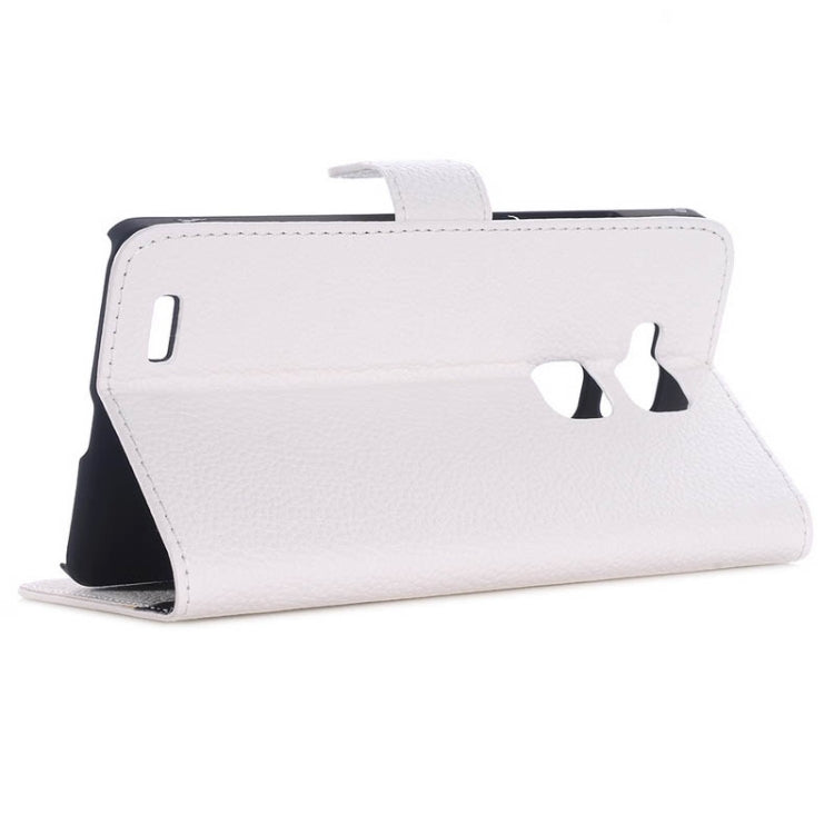 Litchi Texture Horizontal Flip Magnetic Buckle Leather Case with Card Slots & Wallet & Holder for Huawei Ascend Mate 7