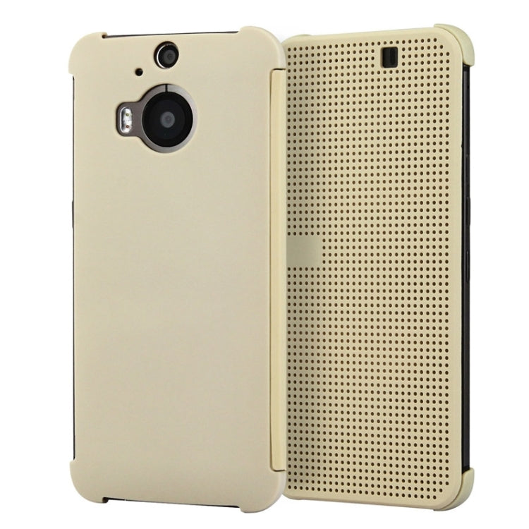 For HTC One M9+ / M9 Plus Smart Flip Dot View Case with Sleep and Wake-up Function
