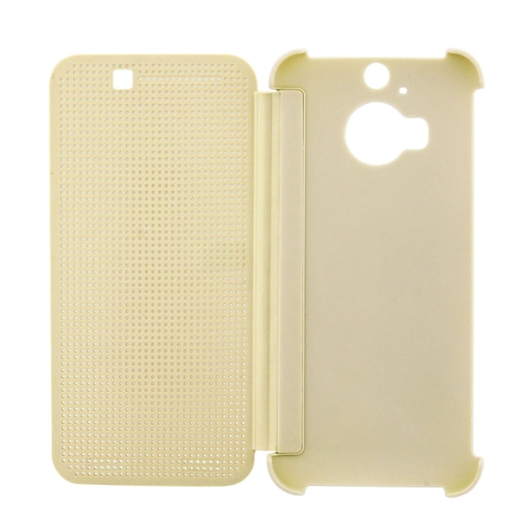 For HTC One M9+ / M9 Plus Smart Flip Dot View Case with Sleep and Wake-up Function