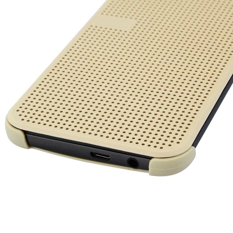 For HTC One M9+ / M9 Plus Smart Flip Dot View Case with Sleep and Wake-up Function