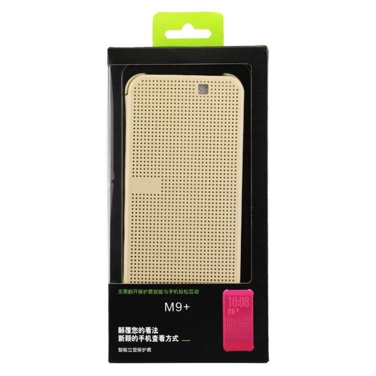 For HTC One M9+ / M9 Plus Smart Flip Dot View Case with Sleep and Wake-up Function