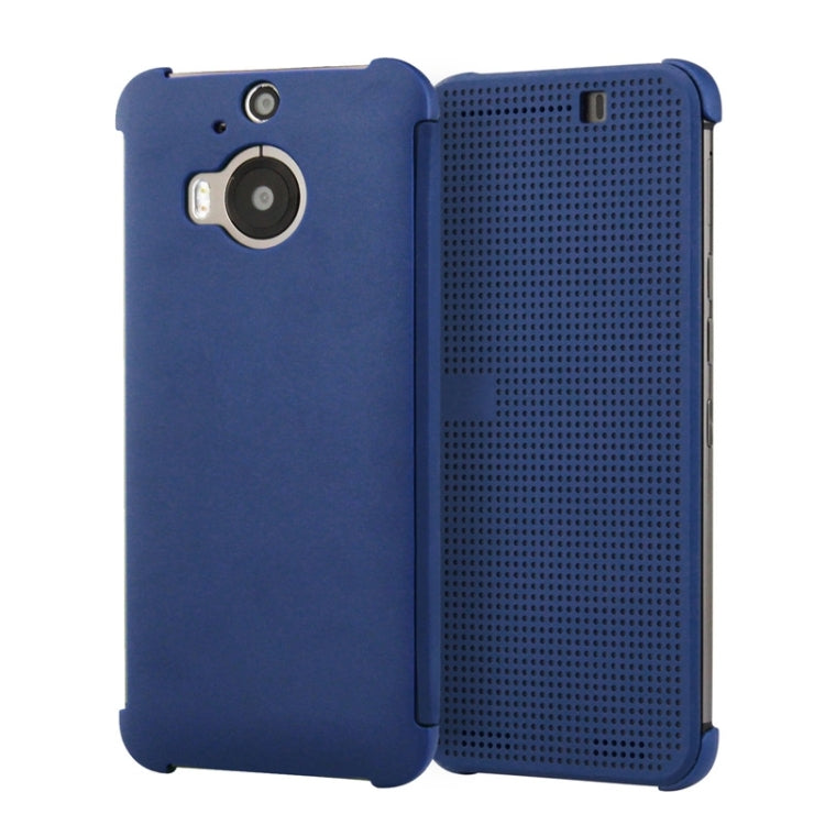 For HTC One M9+ / M9 Plus Smart Flip Dot View Case with Sleep and Wake-up Function