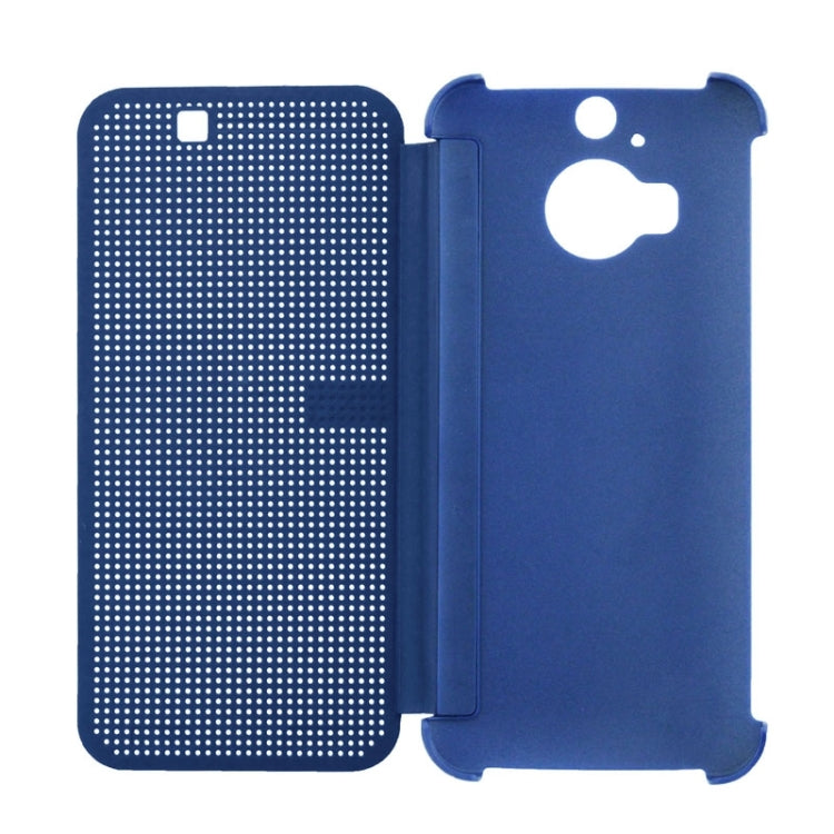 For HTC One M9+ / M9 Plus Smart Flip Dot View Case with Sleep and Wake-up Function