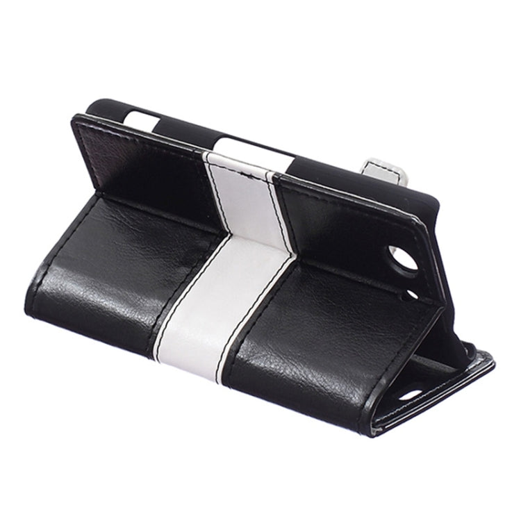 Crazy Horse Texture Color Matching Flip Leather Case with Holder & Card Slots & Wallet for Sony Xperia Z4 Compact