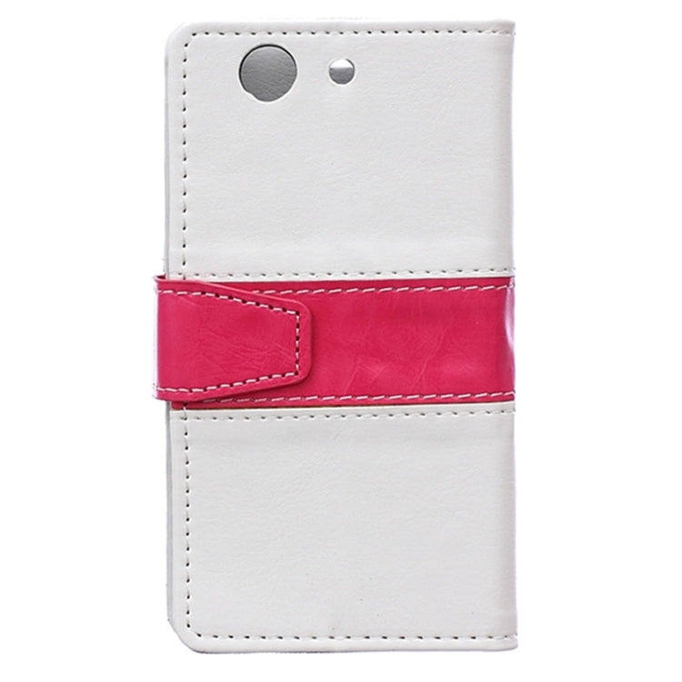 Crazy Horse Texture Color Matching Flip Leather Case with Holder & Card Slots & Wallet for Sony Xperia Z4 Compact