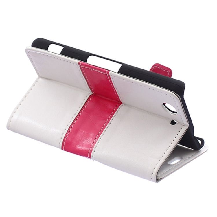 Crazy Horse Texture Color Matching Flip Leather Case with Holder & Card Slots & Wallet for Sony Xperia Z4 Compact