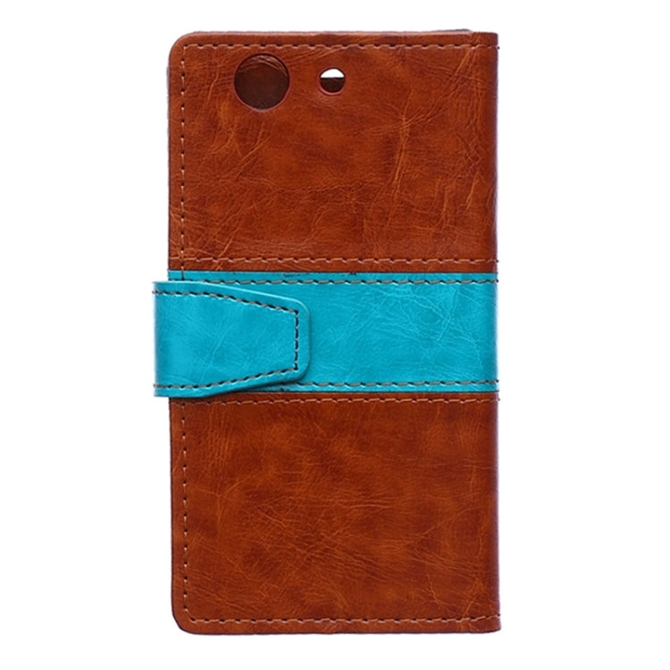 Crazy Horse Texture Color Matching Flip Leather Case with Holder & Card Slots & Wallet for Sony Xperia Z4 Compact
