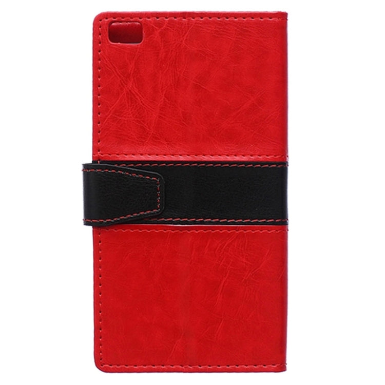 Horizontal Flip Color Matching Leather Case with Holder & Card Slots & Wallet for Huawei P8 Lite