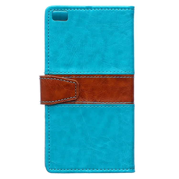 Horizontal Flip Color Matching Leather Case with Holder & Card Slots & Wallet for Huawei P8 Lite