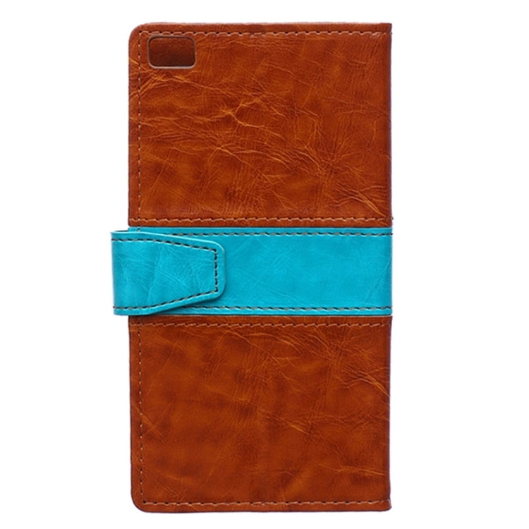 Horizontal Flip Color Matching Leather Case with Holder & Card Slots & Wallet for Huawei P8 Lite