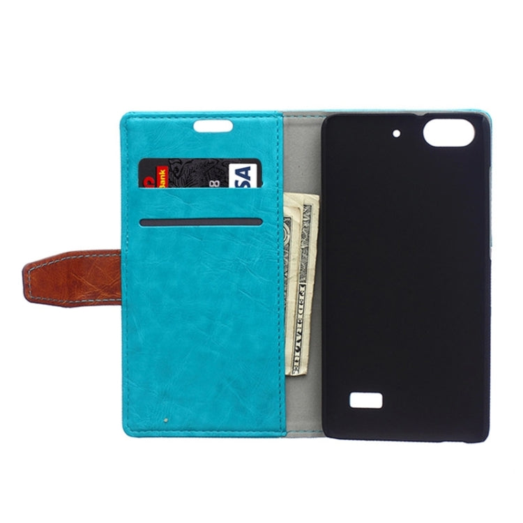 Horizontal Flip Color Matching Leather Case with Holder & Card Slots & Wallet for Huawei Honor 4C