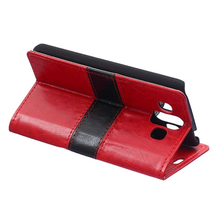 Crazy Horse Texture Horizontal Flip Color Matching Leather Case with Card Slots & Wallet & Holder for LG AKA