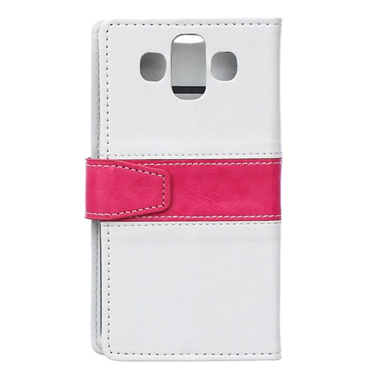 Crazy Horse Texture Horizontal Flip Color Matching Leather Case with Card Slots & Wallet & Holder for LG AKA