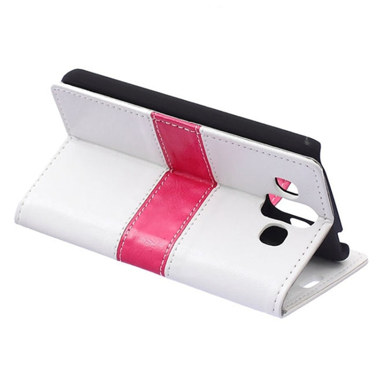 Crazy Horse Texture Horizontal Flip Color Matching Leather Case with Card Slots & Wallet & Holder for LG AKA