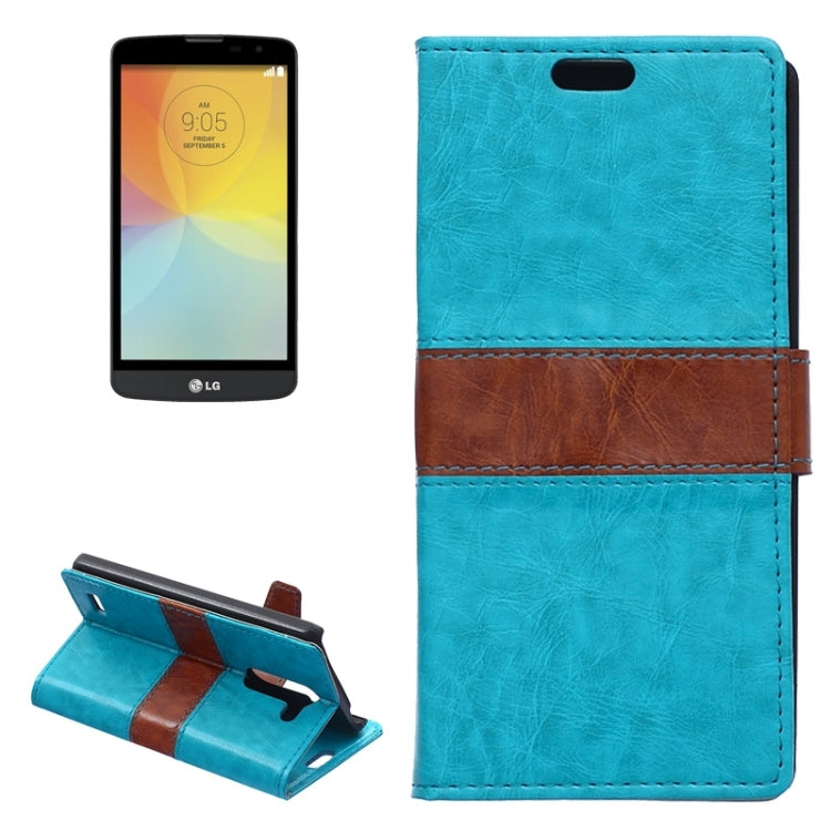 Crazy Horse Texture Horizontal Flip Color Matching Leather Case with Card Slots & Wallet & Holder for LG L Bello / D331