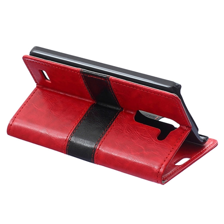 Crazy Horse Texture Horizontal Flip Color Matching Leather Case with Card Slots & Wallet & Holder for LG L Bello / D331