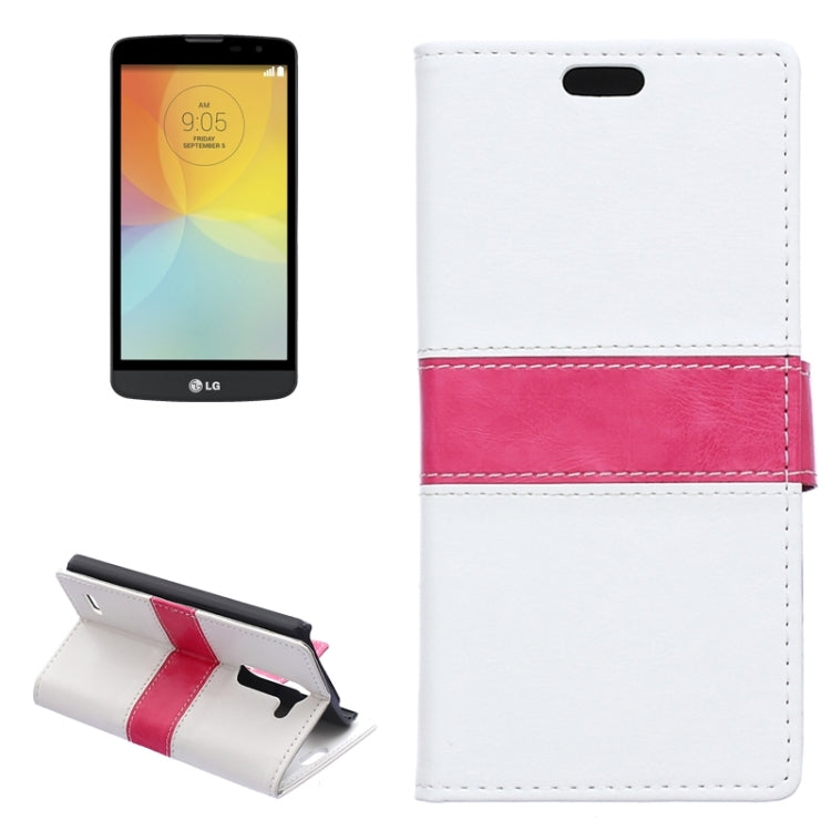Crazy Horse Texture Horizontal Flip Color Matching Leather Case with Card Slots & Wallet & Holder for LG L Bello / D331