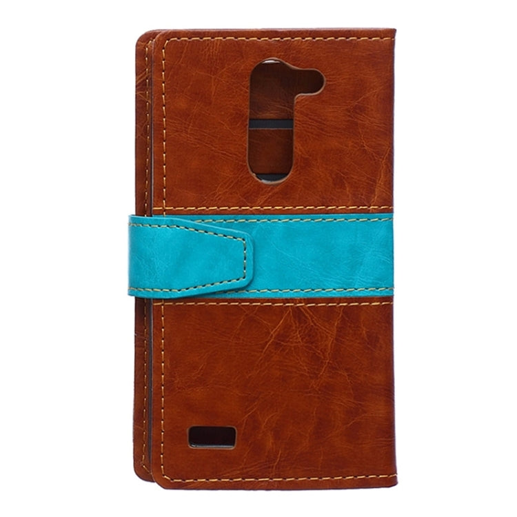 Crazy Horse Texture Horizontal Flip Color Matching Leather Case with Card Slots & Wallet & Holder for LG L Bello / D331