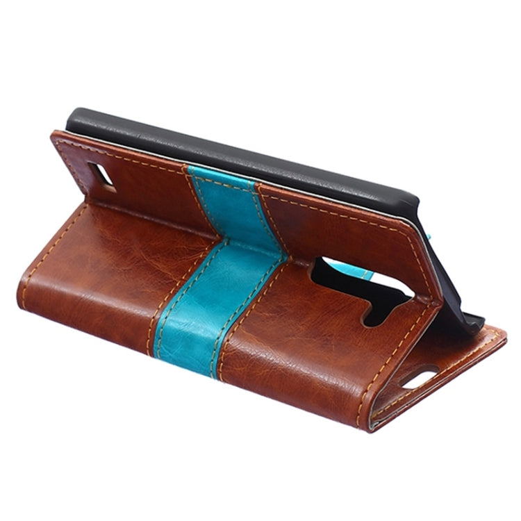 Crazy Horse Texture Horizontal Flip Color Matching Leather Case with Card Slots & Wallet & Holder for LG L Bello / D331