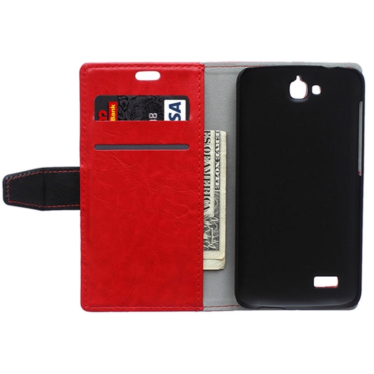 Horizontal Flip Color Matching Leather Case with Holder & Card Slots & Wallet for Huawei Honor Holly