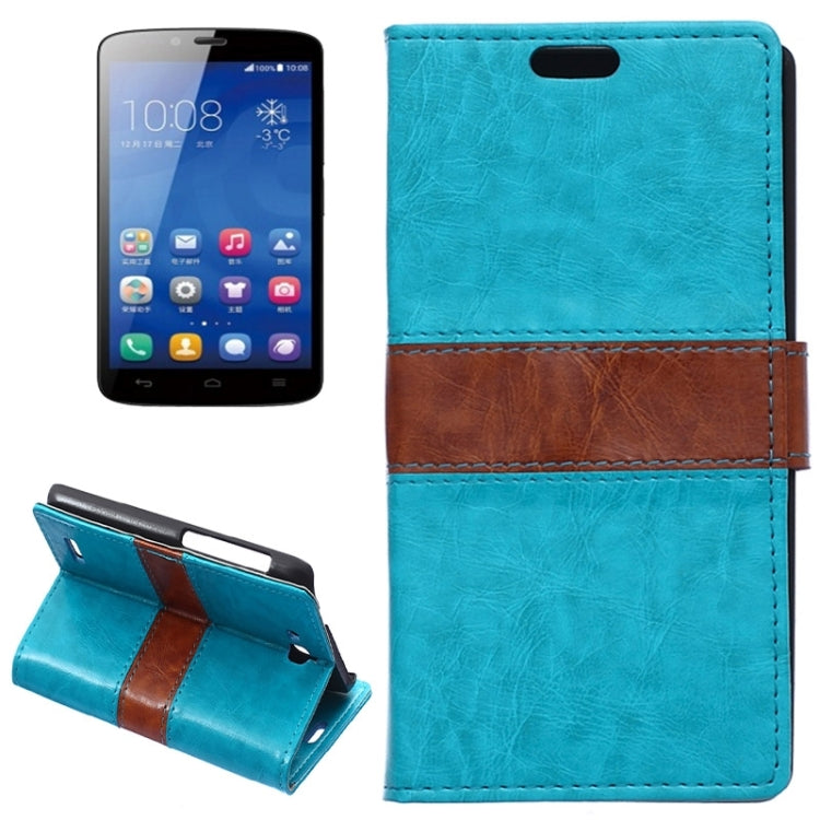 Horizontal Flip Color Matching Leather Case with Holder & Card Slots & Wallet for Huawei Honor Holly