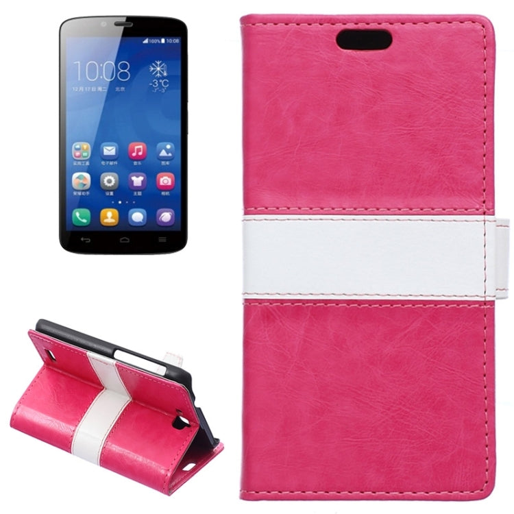 Horizontal Flip Color Matching Leather Case with Holder & Card Slots & Wallet for Huawei Honor Holly