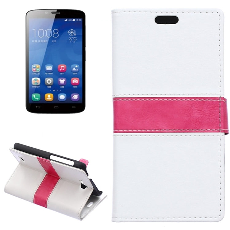 Horizontal Flip Color Matching Leather Case with Holder & Card Slots & Wallet for Huawei Honor Holly