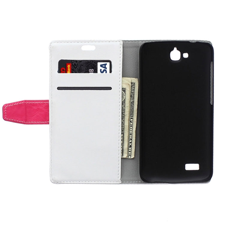 Horizontal Flip Color Matching Leather Case with Holder & Card Slots & Wallet for Huawei Honor Holly