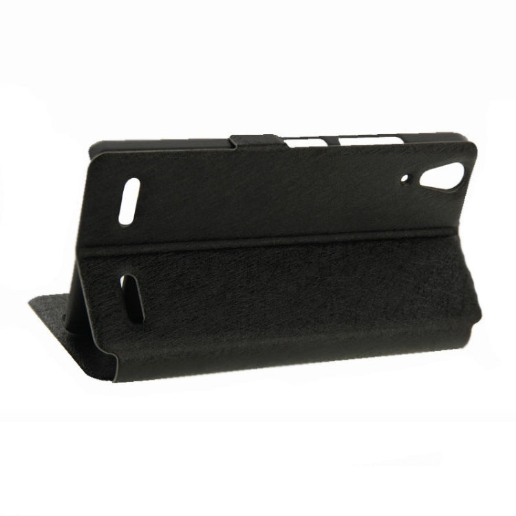 Horizontal Flip Leather Case with Holder & Caller ID Display & Unlock Window for Lenovo K3