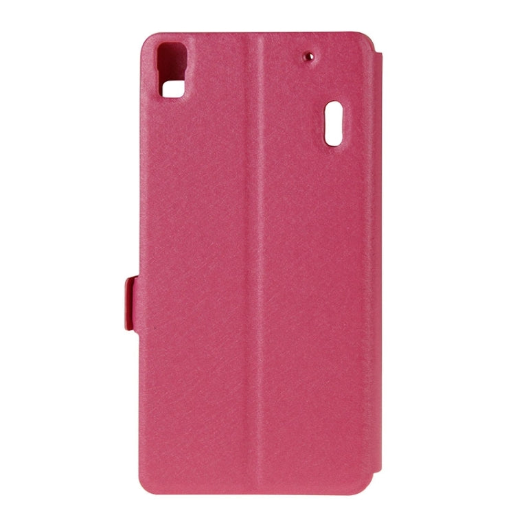 Horizontal Flip Leather Case with Holder & Caller ID Display Window & Unlock Window for Lenovo K3 Note