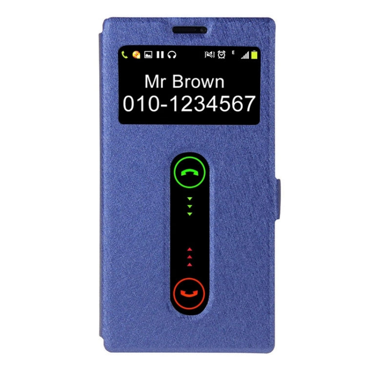 Horizontal Flip Leather Case with Holder & Caller ID Display Window & Unlock Window for Lenovo Vibe Z2