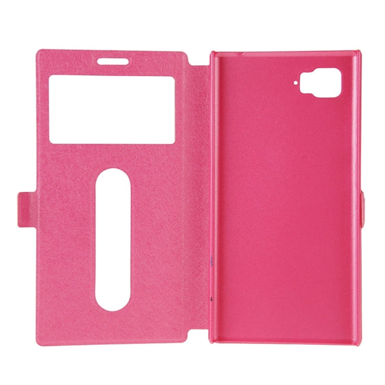 Horizontal Flip Leather Case with Holder & Caller ID Display Window & Unlock Window for Lenovo Vibe Z2