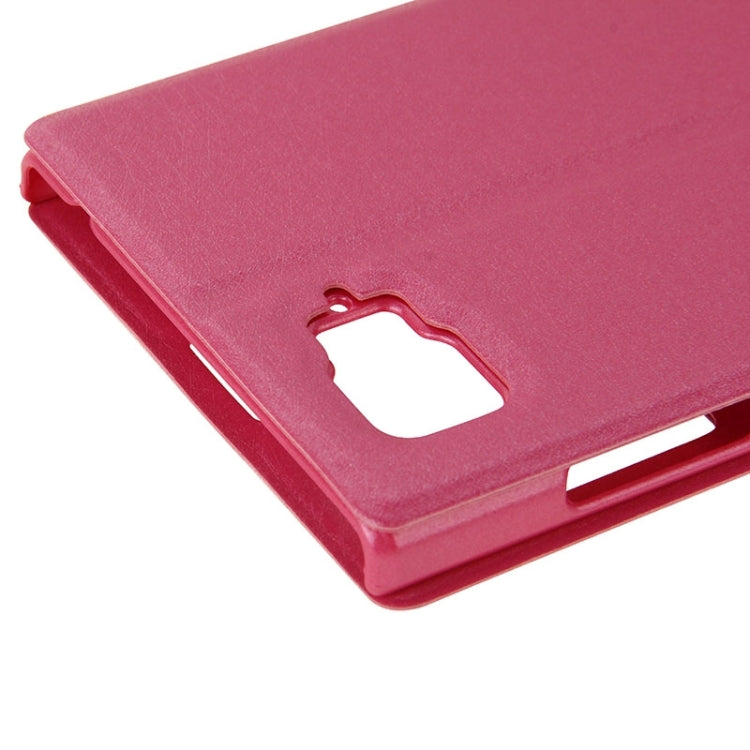 Horizontal Flip Leather Case with Holder & Caller ID Display Window & Unlock Window for Lenovo Vibe Z2