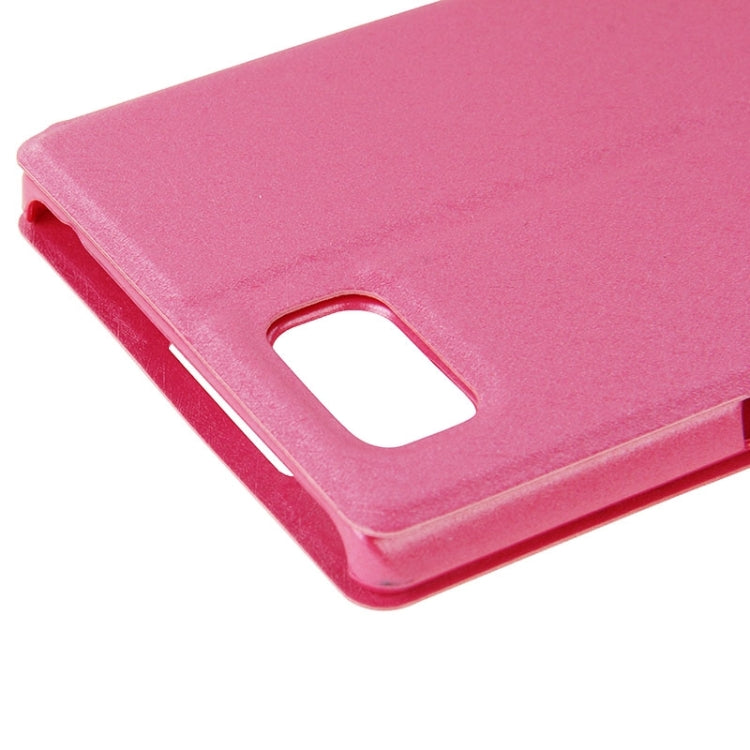 Horizontal Flip Leather Case with Holder & Caller ID Display Window & Unlock Window for Lenovo Vibe Z2 Pro / K920