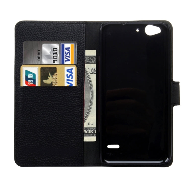 Litchi Texture Leather Case with Holder & Card Slots & Wallet for ZTE Blade S6