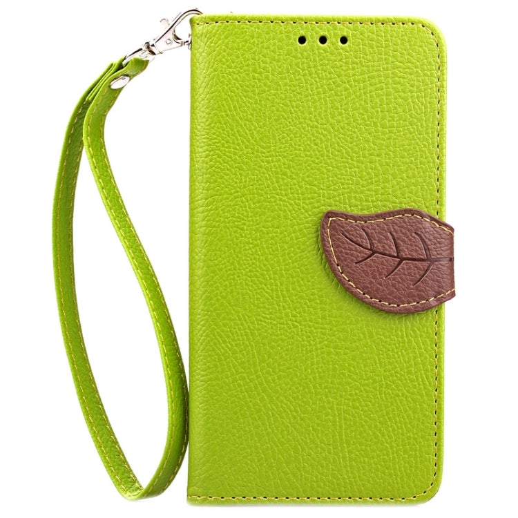 For HTC Desire 610 Leaf Magnetic Snap Litchi Texture Horizontal Flip Leather Case with Card Slots & Holder & Wallet & Lanyard