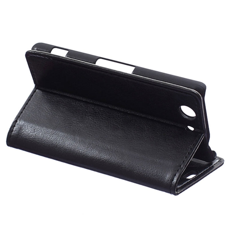 Crazy Horse Texture Horizontal Flip Magnetic Buckle Leather Case with Card Slots & Wallet & Holder for Sony Xperia Z4 Compact