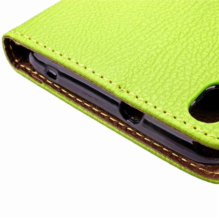 For HTC Desire 816 Leaf Magnetic Snap Litchi Texture Horizontal Flip Leather Case with Card Slots & Holder & Wallet & Lanyard