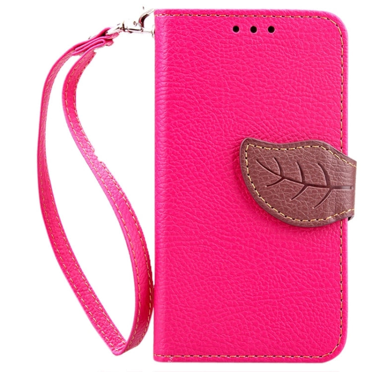 Leaf Magnetic Snap Litchi Texture Horizontal Flip Leather Case with Card Slots & Holder & Wallet & Lanyard for Nokia Lumia 530