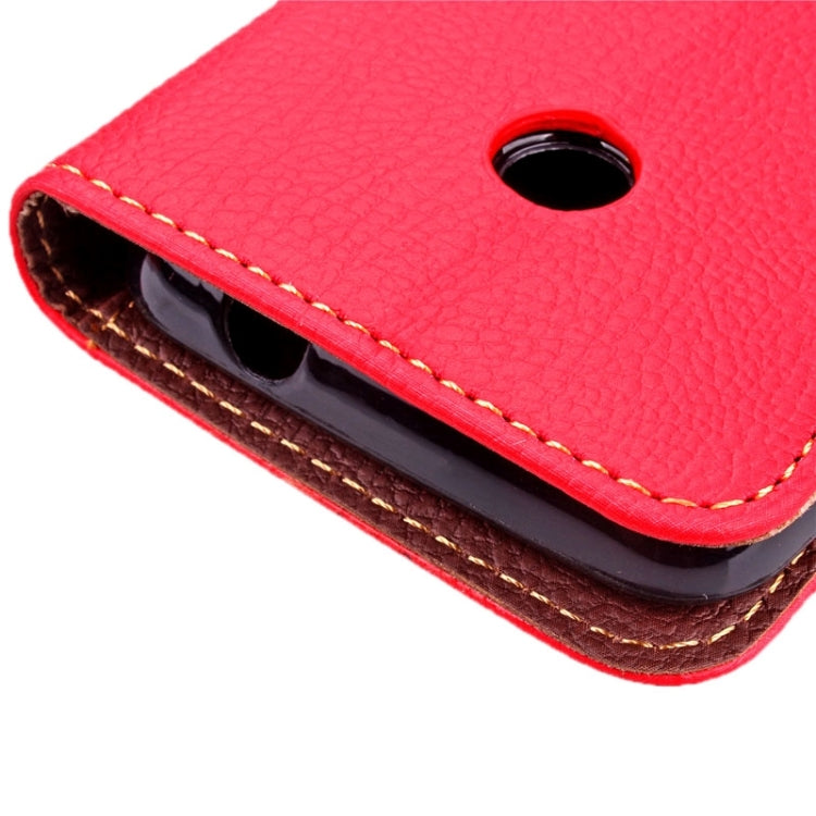 Leaf Magnetic Snap Litchi Texture Horizontal Flip Leather Case with Card Slots & Holder & Wallet & Lanyard for Nokia Lumia 530