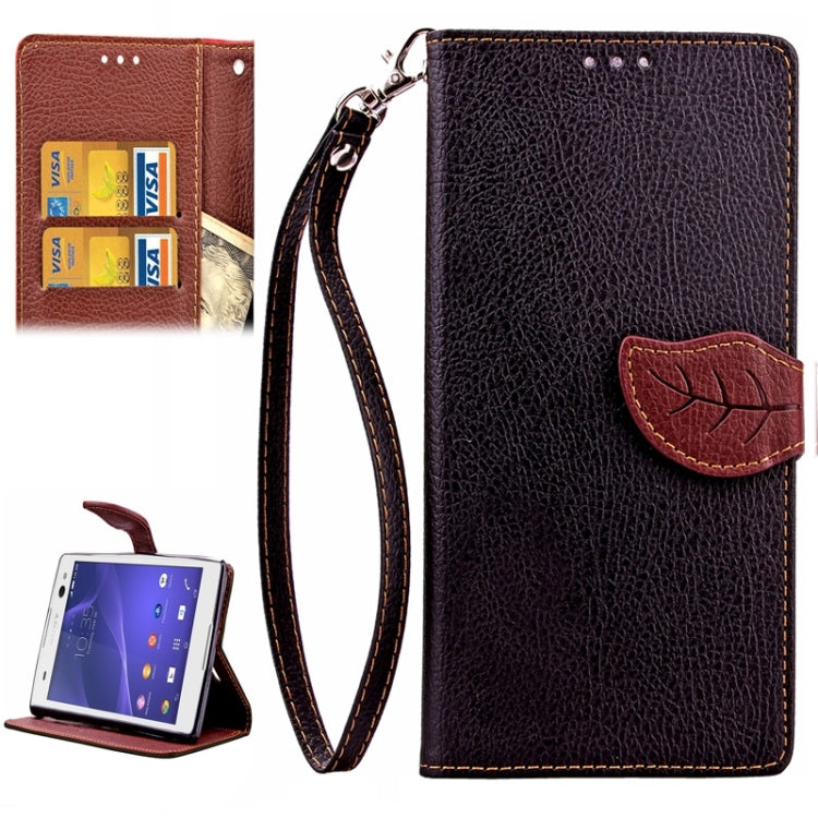 Litchi Texture Horizontal Leather Case with Holder & Card Slots & Wallet & Lanyard for Sony Xperia C3 / D2533