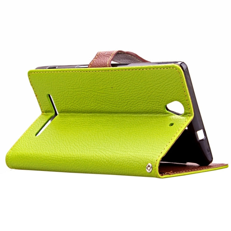 Litchi Texture Horizontal Leather Case with Holder & Card Slots & Wallet & Lanyard for Sony Xperia C3 / D2533