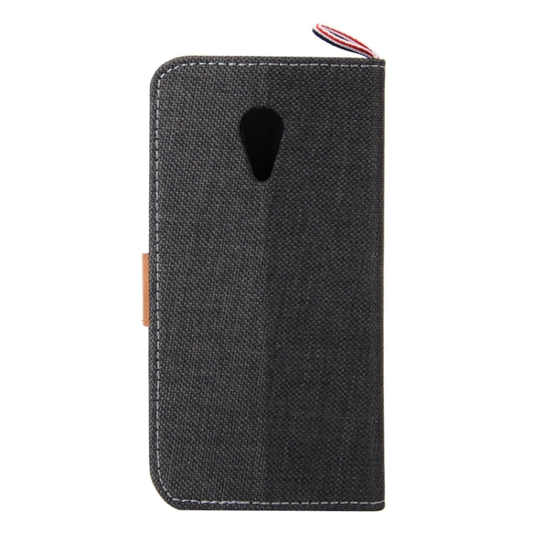 Denim Texture Leather Case with Card Slots & Holder & Lanyard for Moto G(2nd Gen.)