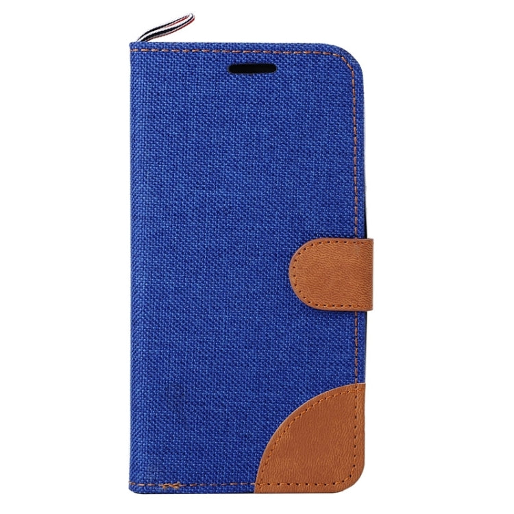 Denim Texture Leather Case with Card Slots & Holder & Lanyard for Moto G(2nd Gen.)
