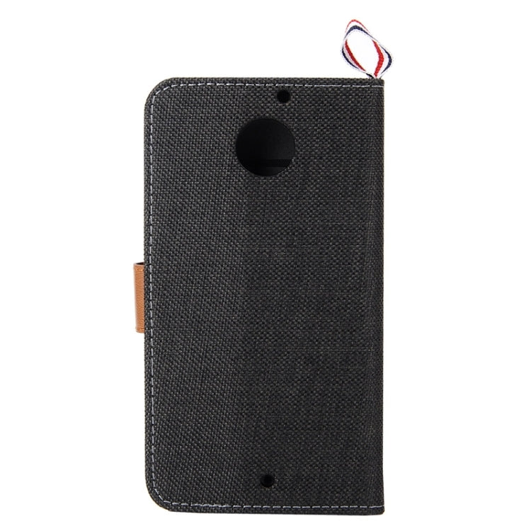Denim Texture Leather Case with Card Slots & Holder & Lanyard for Moto X(2nd Gen.)